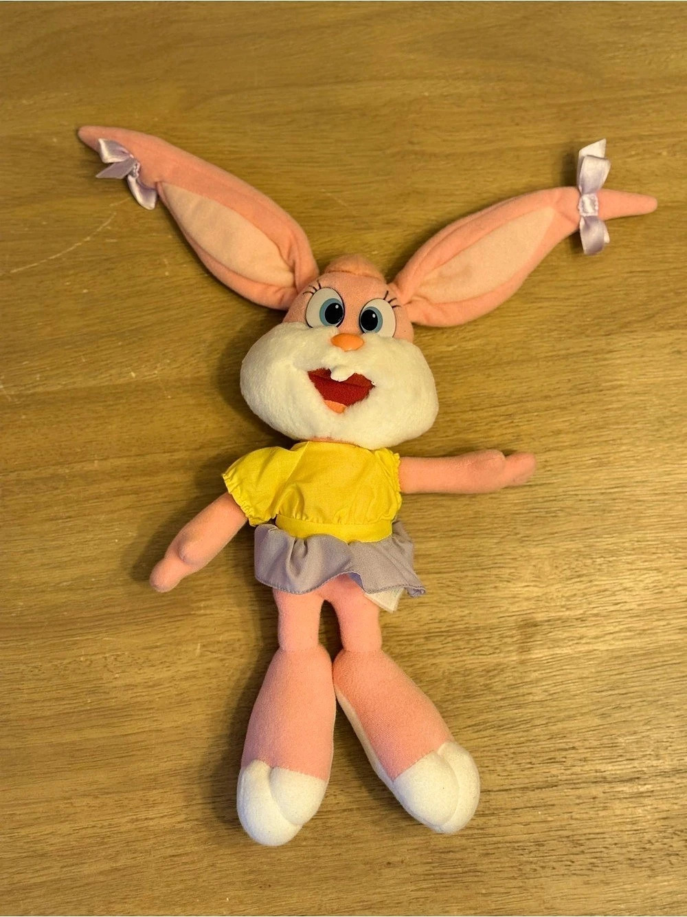 Playskool Tiny Toon Adventures Babs Bunny Plush Pink & Yellow